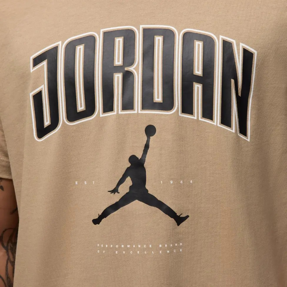 Футболка чоловіча Air Jordan City 88 Ss Crew Beige HQ0009-257