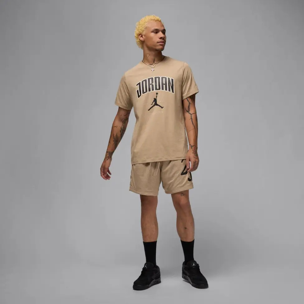 Футболка чоловіча Air Jordan City 88 Ss Crew Beige HQ0009-257