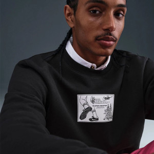 Світшот чоловічий Nike Club Bb Crw Reissue Black HV1244-010