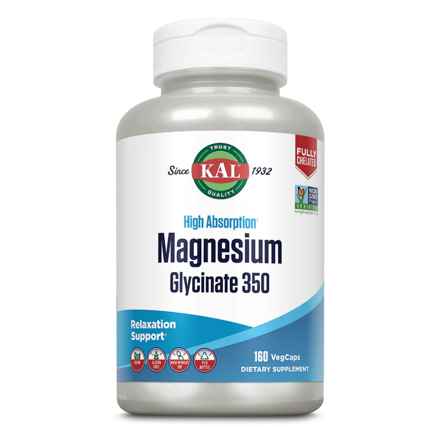Капсули Magnesium Bisglycinate 350 - 160 veg caps 2022-10-2441