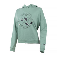 Кофта JEEP HOODED CROPPED SWEATSHIRT STAR Botanical Print O102607-E854