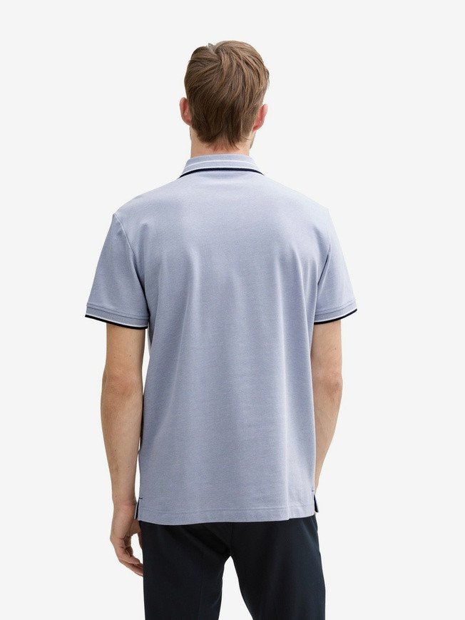 Футболка поло POLO SHIRT WITH STRETCH 1045629-37680 Tom Tailor L Блакитний 1045629-37680