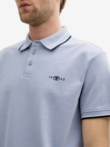 Футболка поло POLO SHIRT WITH STRETCH 1045629-37680 Tom Tailor L Блакитний 1045629-37680