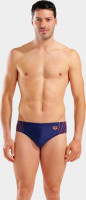 Плавки сліпи для чоловіків Arena DOUBLE GRAPHIC SWIM BRIEFS темно-синій, помаранчевий 105 010951-705