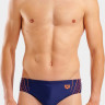 Плавки сліпи для чоловіків Arena DOUBLE GRAPHIC SWIM BRIEFS темно-синій, помаранчевий 105 010951-705
