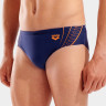 Плавки сліпи для чоловіків Arena DOUBLE GRAPHIC SWIM BRIEFS темно-синій, помаранчевий 105 010951-705