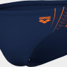 Плавки сліпи для чоловіків Arena DOUBLE GRAPHIC SWIM BRIEFS темно-синій, помаранчевий 105 010951-705