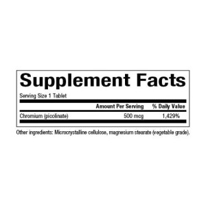 Таблетки Natural Factors Chromium Picolinate 500mcg - 90 tabs 2023-10-3819