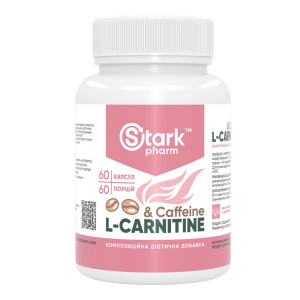 Капсули Stark Pharm Caffeine L-Carnitine - 60 caps 2023-10-3099