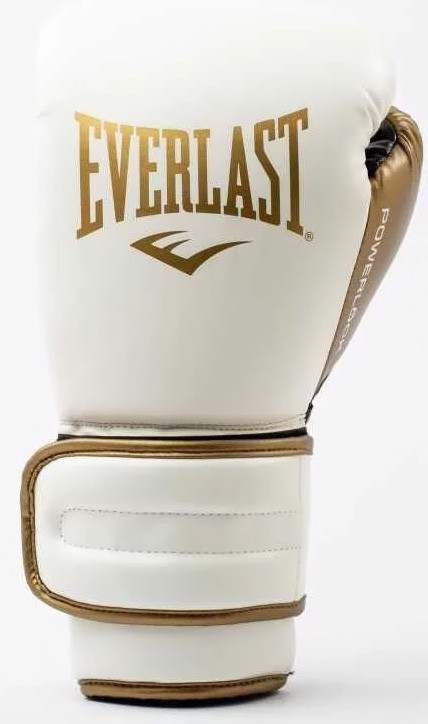 Рукавиці боксерські Everlast POWERLOCK 2R TRAINING GLOVE білий, золотий Уні 10 унцій P00003048