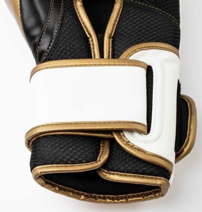 Рукавиці боксерські Everlast POWERLOCK 2R TRAINING GLOVE білий, золотий Уні 10 унцій P00003048