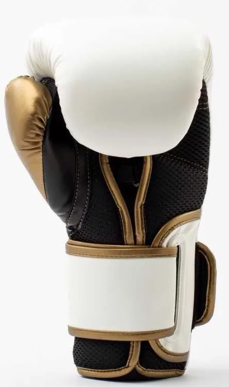 Рукавиці боксерські Everlast POWERLOCK 2R TRAINING GLOVE білий, золотий Уні 10 унцій P00003048
