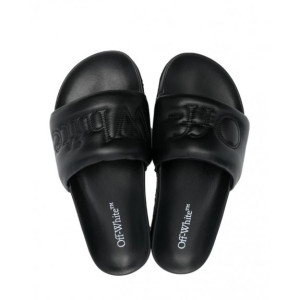 Шльопанці OFF-WHITE BOOKISH LEATHER SPONGE SLIDER OWIT001S23LEA0011010