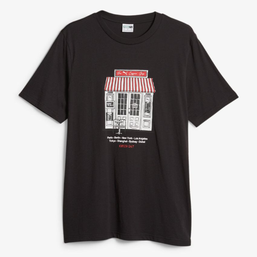 Футболка Puma Cafe Black Tee 622738 01