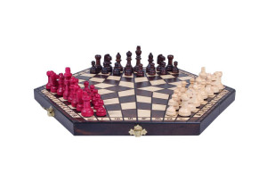 Шахи MADON Потрійні середні коричневий, бежевий Уні 35х35см MD163