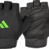 Рукавиці для тренінгу Adidas Essential Adjustable Gloves чорний, зелений L (ADGB-12455-NL) ADGB-12455-NL Рукавиці для тренінгу Adidas Essential Adjustable Gloves чорний, зелений L (ADGB-12455-NL) ADGB-12455-NL