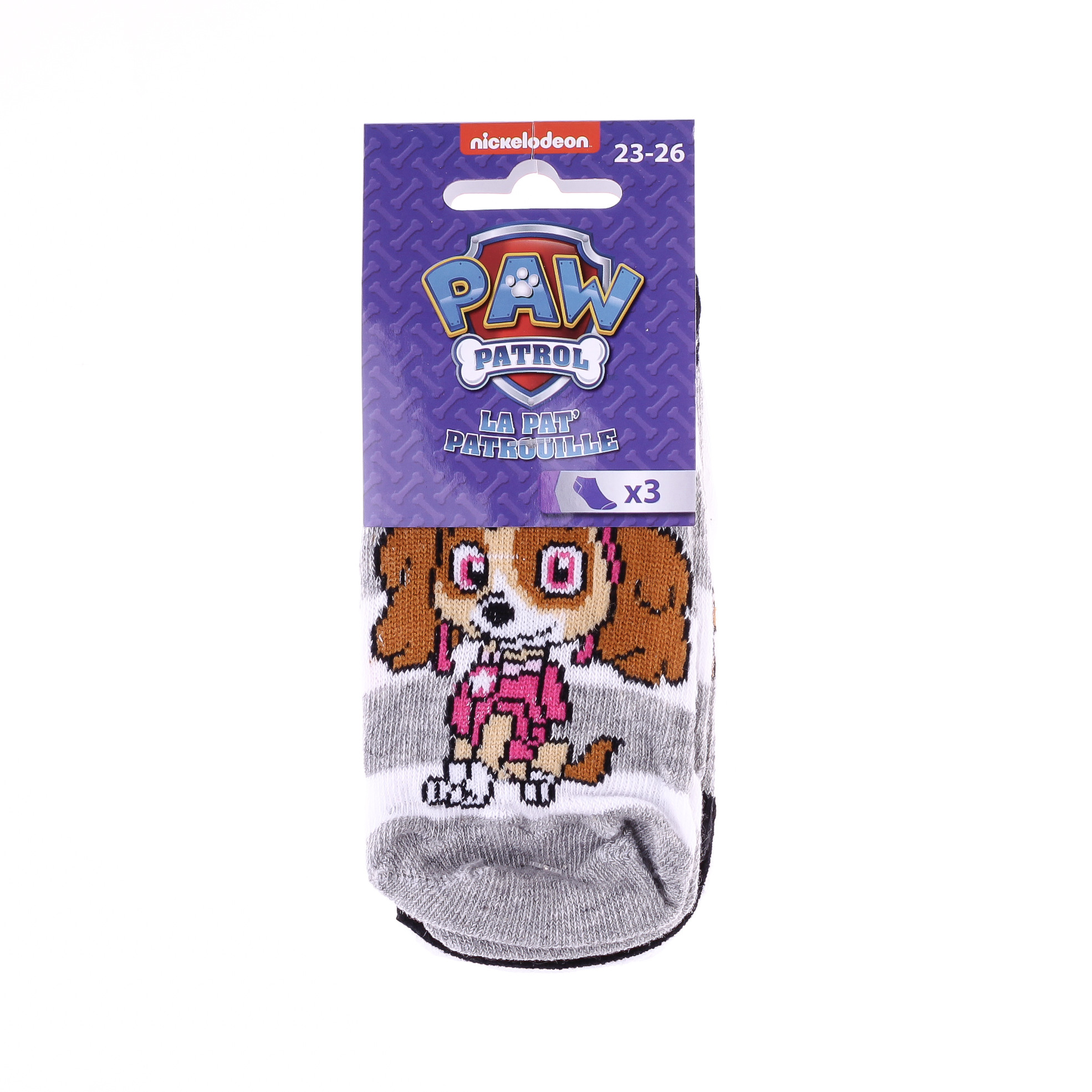 Шкарпетки PAW PATROL STELLA ET POIS/STELLA ET 3P світло-сірий, білий дитячий 27-30 арт 83894948-2 (8 83894948-2