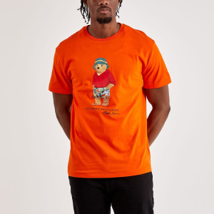 Футболка Classic Fit Bear Jersey T-Shirt orange 710854497022