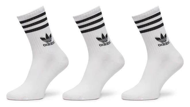 Шкарпетки Adidas CREW SOCK 3STR білий Уні L (43 - 45) IJ0733