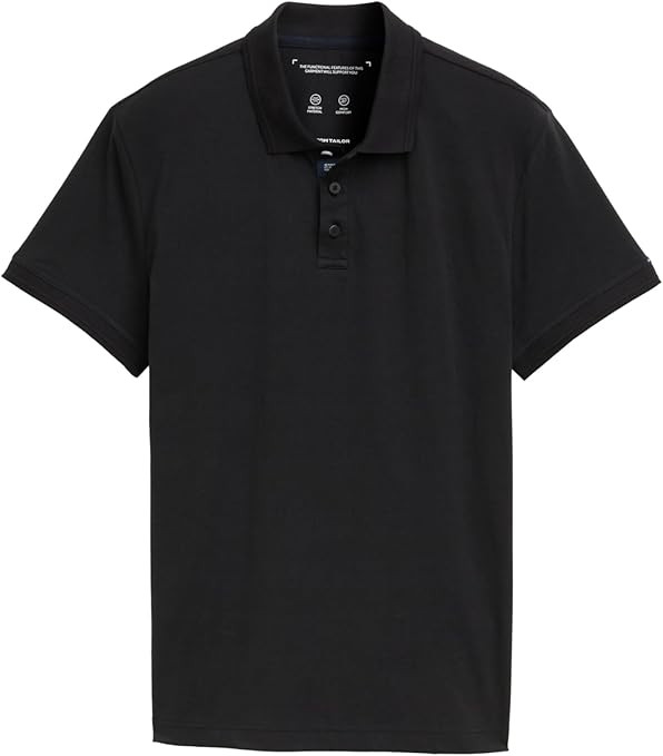 Поло Men's Polo Shirt 1045630-29999 Tom Tailor L Чорний 1045630-29999