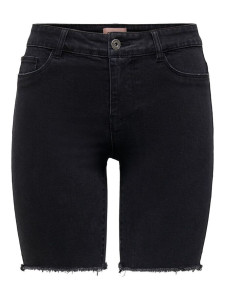 Шорти ONLSUN ANNE K MID SHRT RAW HEM BJ15690 15205854 Black Denim ONLY L Чорний 15205854BLACKDENIM