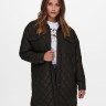 Пальто ONLTANZIA LONG QUILTED SHACKET CC OTW 15228453-Black ONLY M Чорний 15228453-BLACK