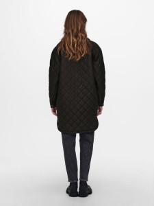 Пальто ONLTANZIA LONG QUILTED SHACKET CC OTW 15228453-Black ONLY M Чорний 15228453-BLACK