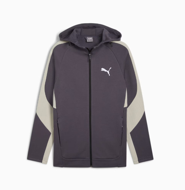 Толстовка EVOSTRIPE Full-Zip Hoodie 68170069 Puma L Темно-сірий 68170069