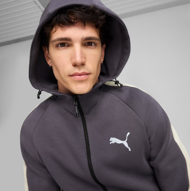 Толстовка EVOSTRIPE Full-Zip Hoodie 68170069 Puma L Темно-сірий 68170069