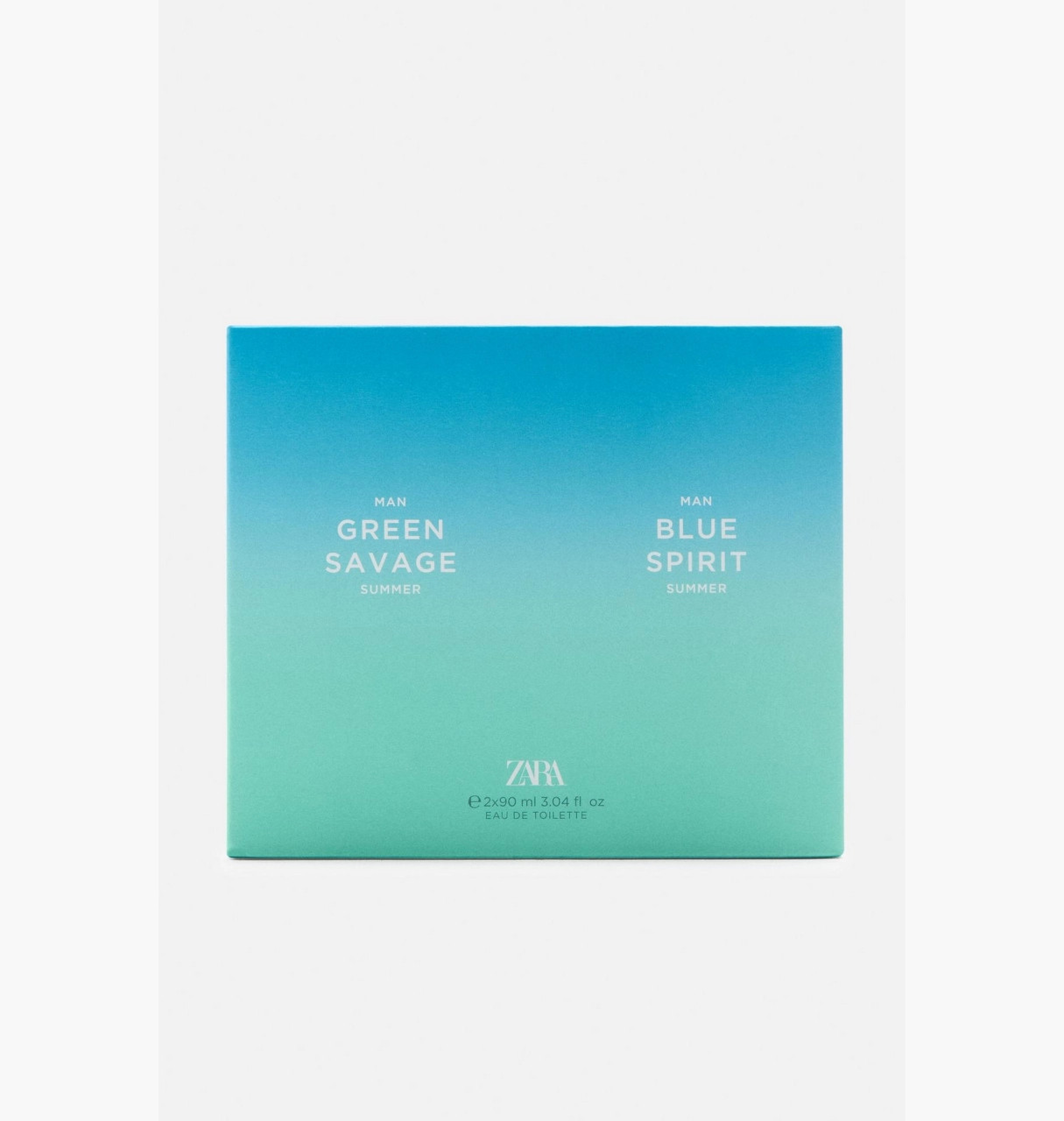 Парфуми чоловічі Zara Blue Spirit Summer + Green Savage Summer Edt White 210248999 2X90 ML 210248999