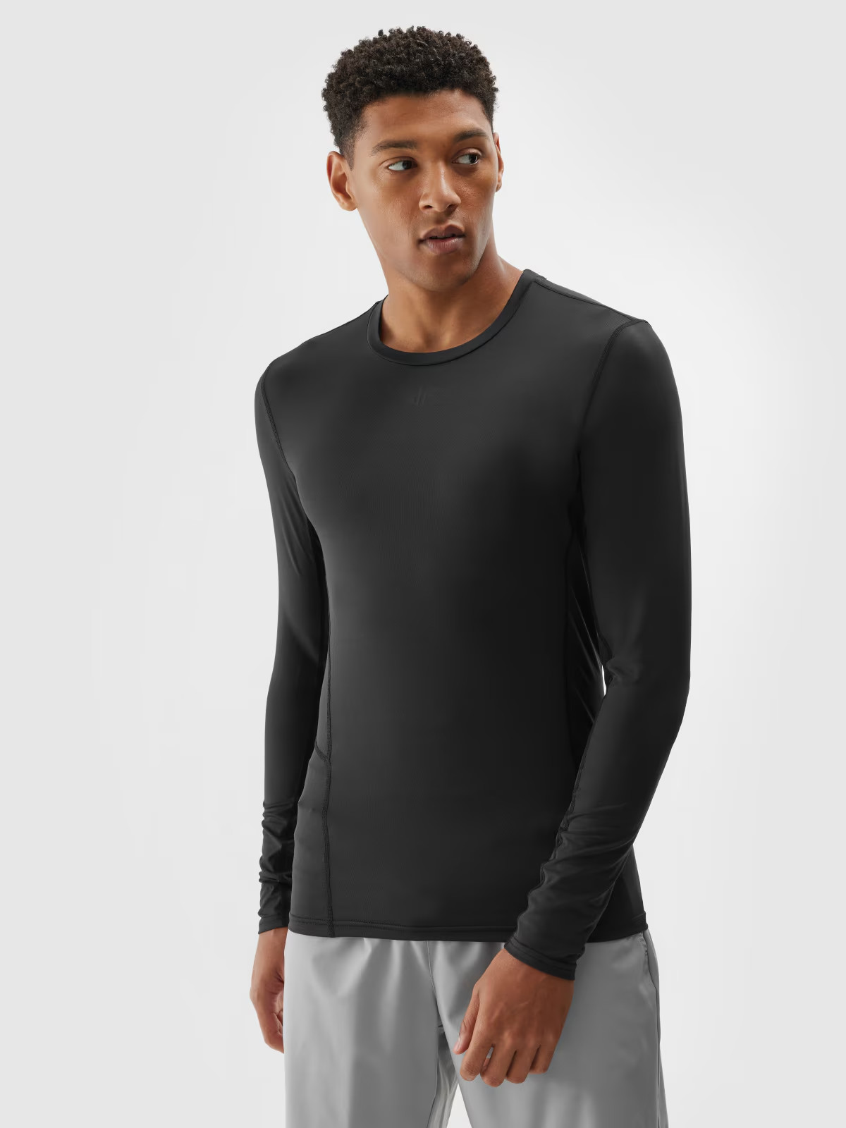 Футболка з довгим рукавом LONGSLEEVE FNK 4FWAW24TFLOM273-20S 4F XL Чорний 4FWAW24TFLOM273-20S