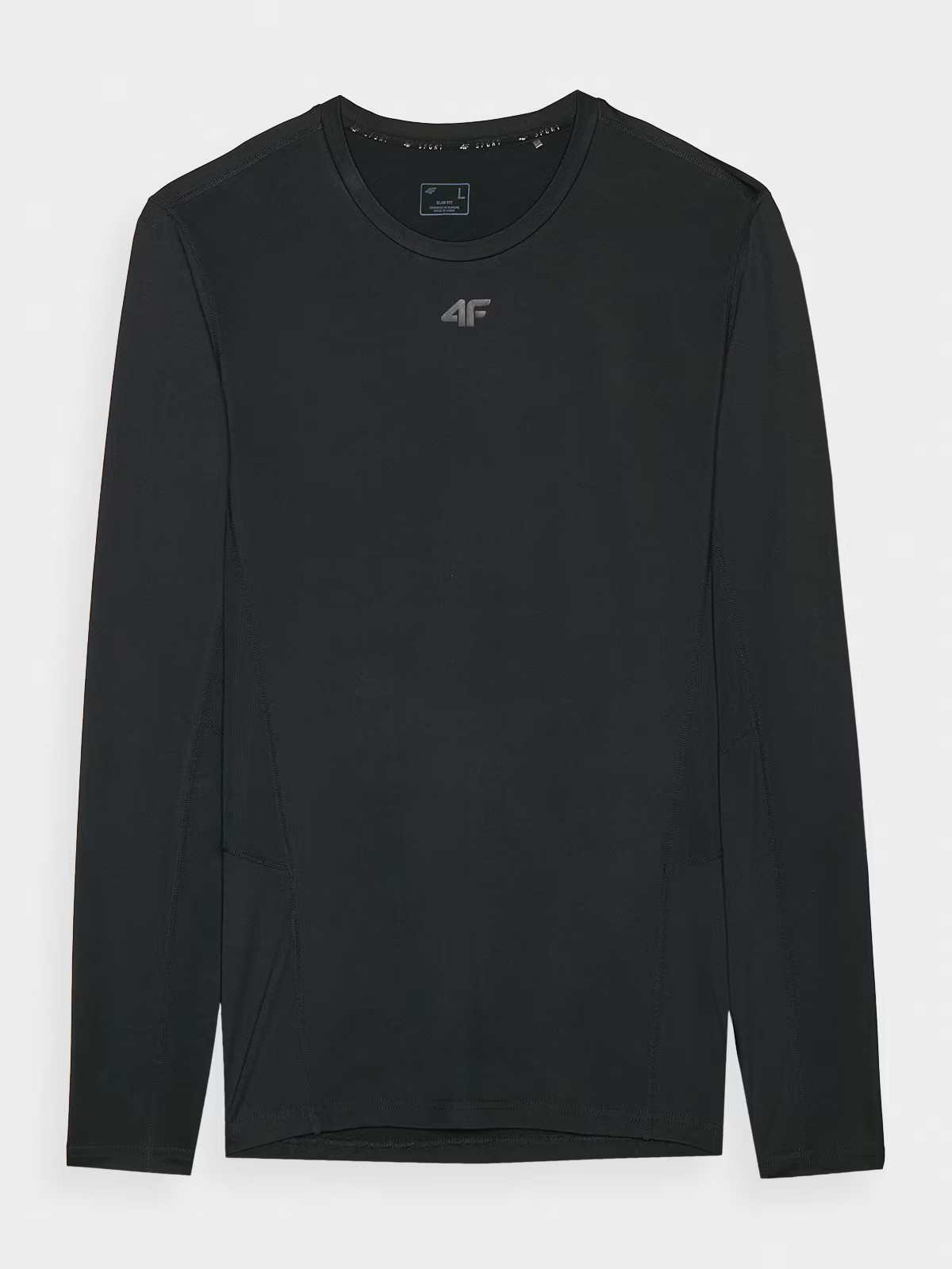 Футболка з довгим рукавом LONGSLEEVE FNK 4FWAW24TFLOM273-20S 4F XL Чорний 4FWAW24TFLOM273-20S