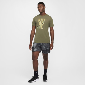 Футболка чоловіча Nike Df Ss Camo Jdi Olive HF6139-222