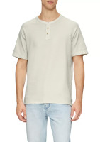 Футболка Waffle Henley Neck T-Shirt 2161840-0330 s.Oliver L Білий 2161840-0330