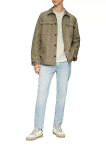 Футболка Waffle Henley Neck T-Shirt 2161840-0330 s.Oliver L Білий 2161840-0330