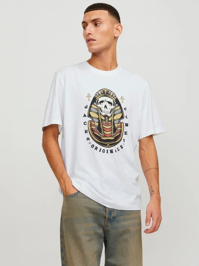 Футболка Jack & Jones JORHEAVENS TEE SS CREW NECK SN 12249345-BrightWhite