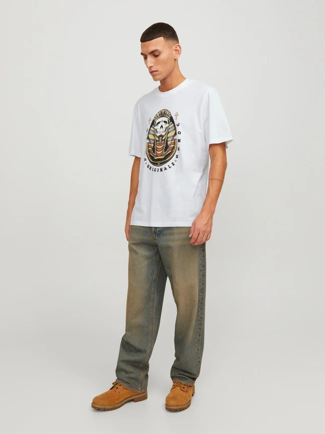 Футболка Jack & Jones JORHEAVENS TEE SS CREW NECK SN 12249345-BrightWhite