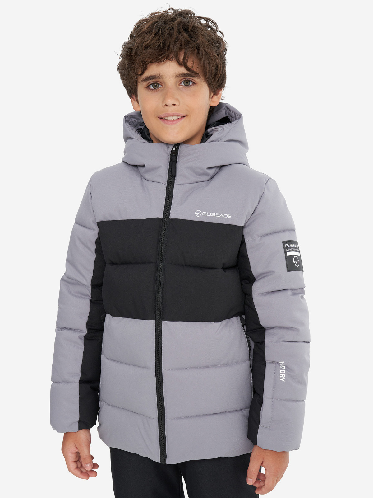 Куртка утеплена для хлопчиків 131780GSD-AB Glissade 128-134 Темно-сірий 131780GSD-AB