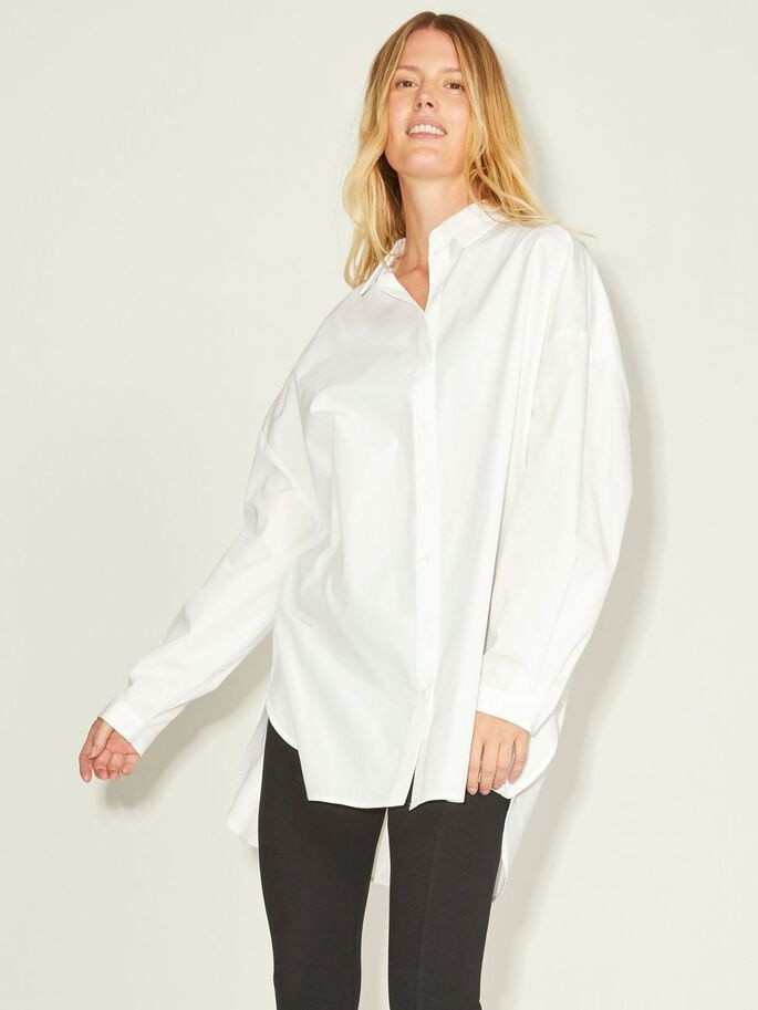 Сорочка JXMISSION LS OVERSIZE SHIRT NOOS 12203891-White JJXX L Білий 12203891-White