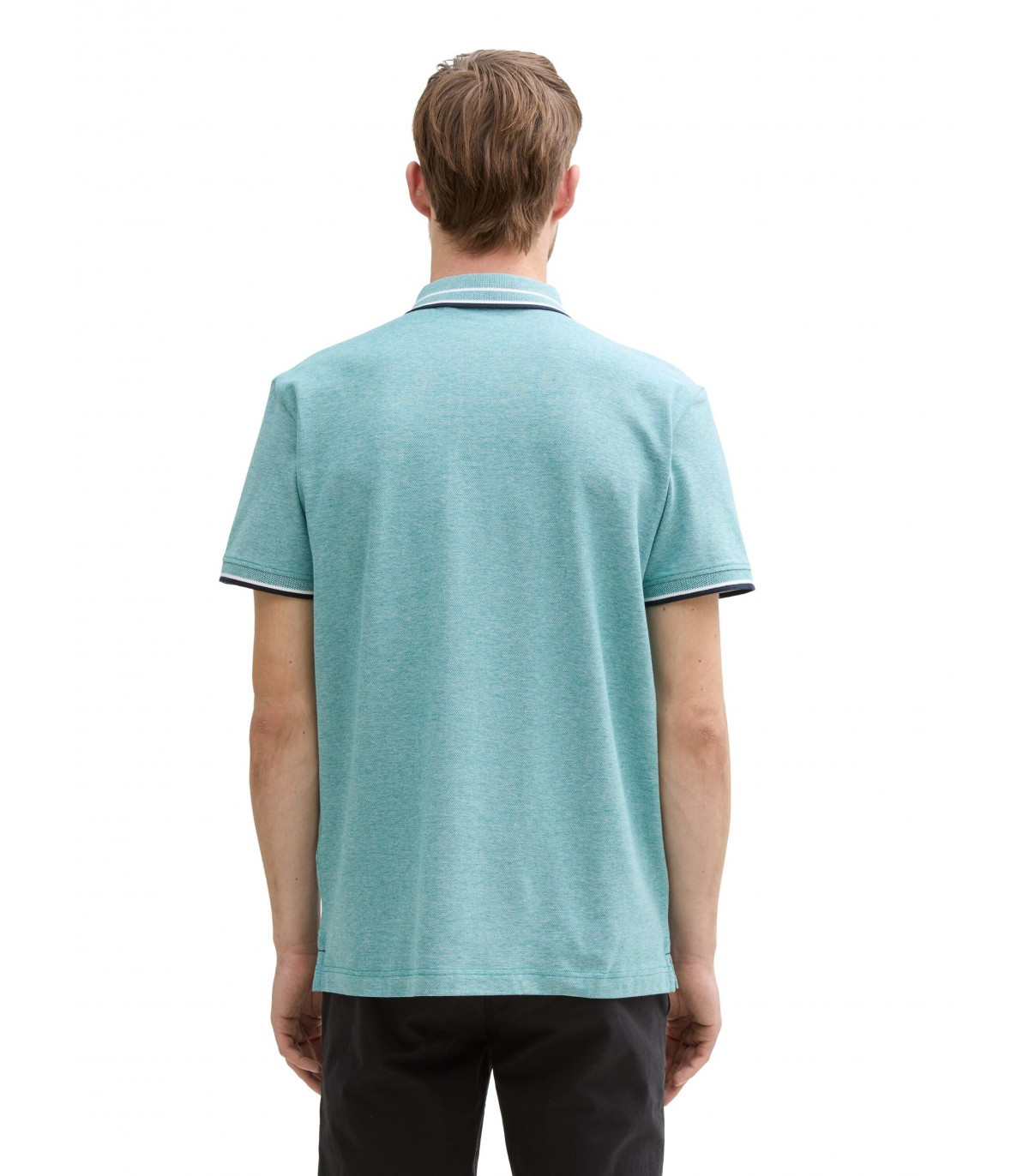 Футболка поло POLO SHIRT WITH STRETCH 1045629-37556 Tom Tailor L Блакитний 1045629-37556