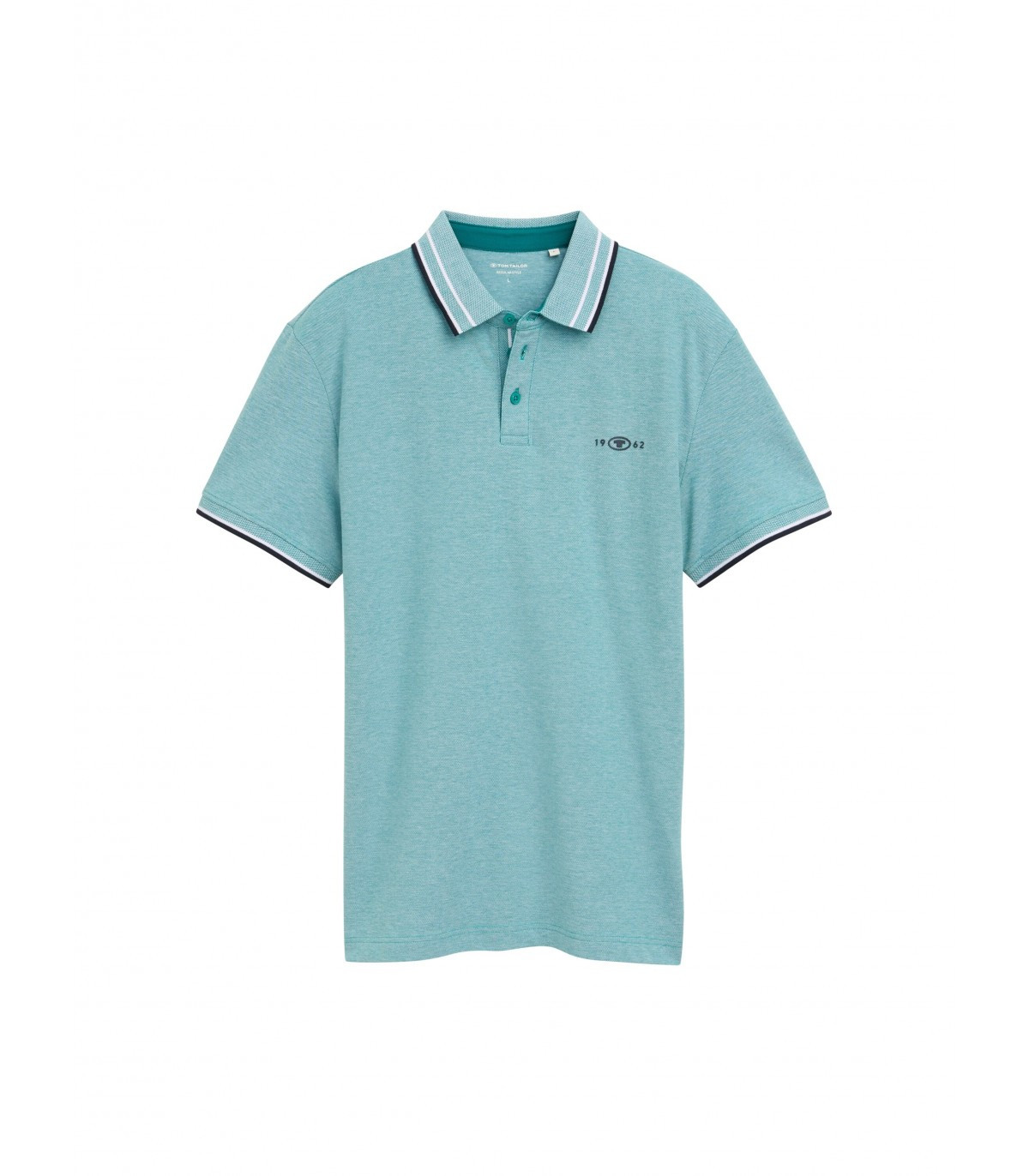 Футболка поло POLO SHIRT WITH STRETCH 1045629-37556 Tom Tailor L Блакитний 1045629-37556