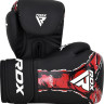 Рукавиці боксерські RDX BOXING GLOVES NEW AURA F17 чорний, червоний Уні 14 унцій BGR-F17BR