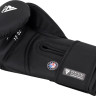 Рукавиці боксерські RDX BOXING GLOVES NEW AURA F17 чорний, червоний Уні 14 унцій BGR-F17BR