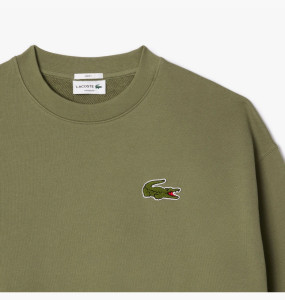 Світшот унісекс Lacoste Loose Fit Green SH2741BMY L SH2741BMY