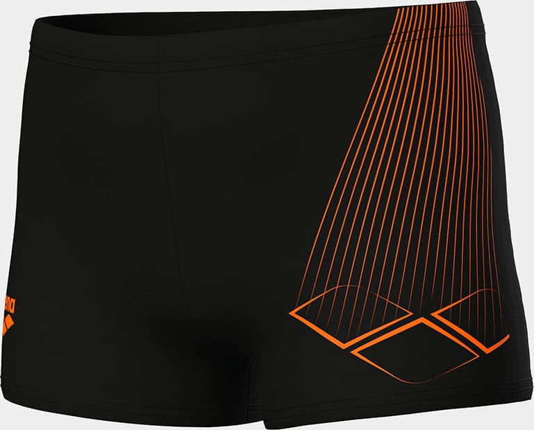 Плавки Шорти для хлопчиків Arena BRIGHT SWIM SHORT чорний, помаранчевий 128 см 006721-503
