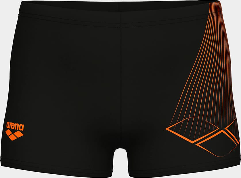 Плавки Шорти для хлопчиків Arena BRIGHT SWIM SHORT чорний, помаранчевий 128 см 006721-503