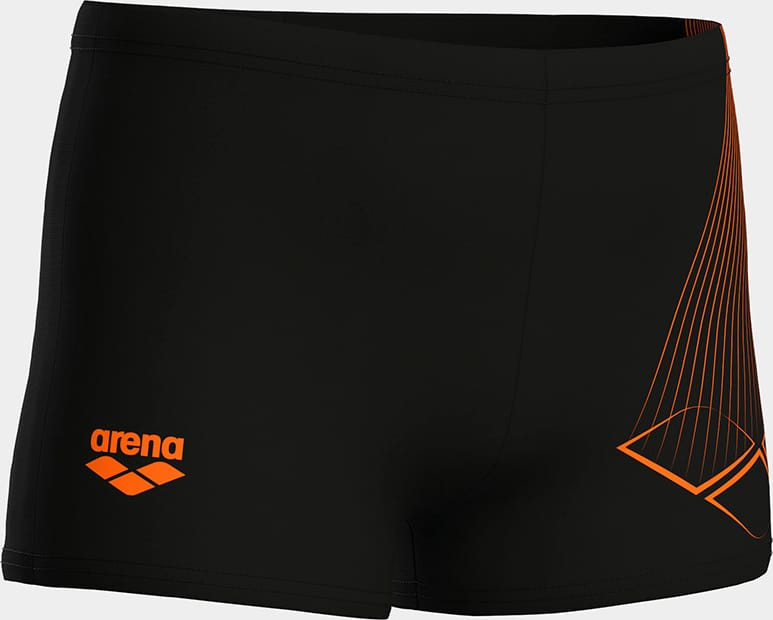 Плавки Шорти для хлопчиків Arena BRIGHT SWIM SHORT чорний, помаранчевий 128 см 006721-503