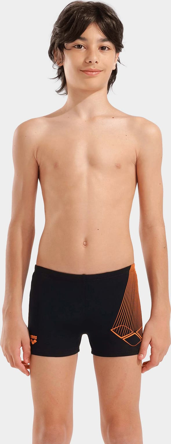 Плавки Шорти для хлопчиків Arena BRIGHT SWIM SHORT чорний, помаранчевий 128 см 006721-503