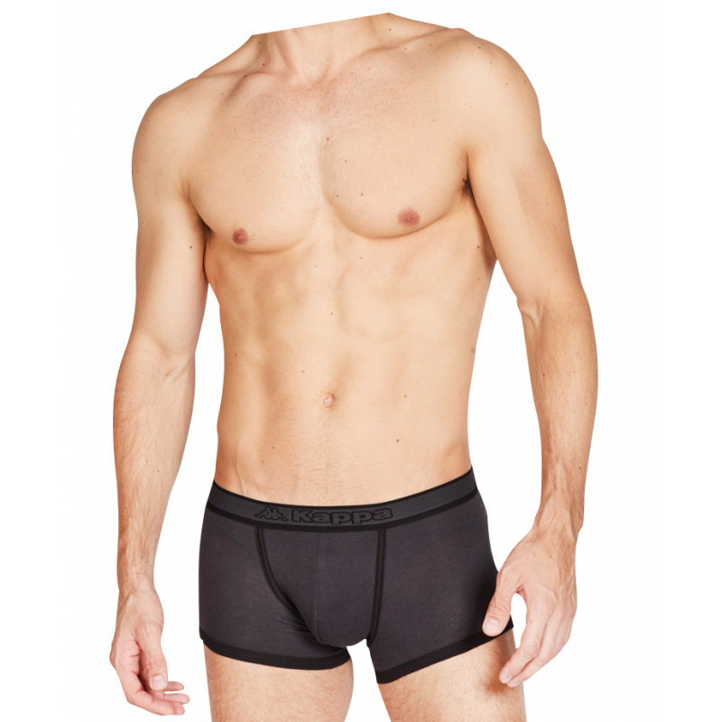 Труси-боксери Kappa Boxer Uomo Elastico Logo centrato антрацит Чол M K1231 ANTRACITE
