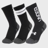 Шкарпетки UA Perf Tech Nov 3pk Crew чорний Уні LG 1379515-002
